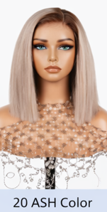 Red Glueless Straight 24' HD Lace Frontal Human Hair Wigs Body Wave
