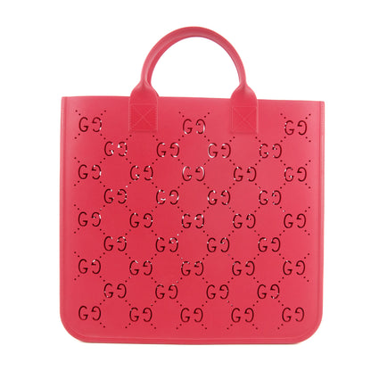 Gucci GG Monogram Rubber Pink Tote  #5273