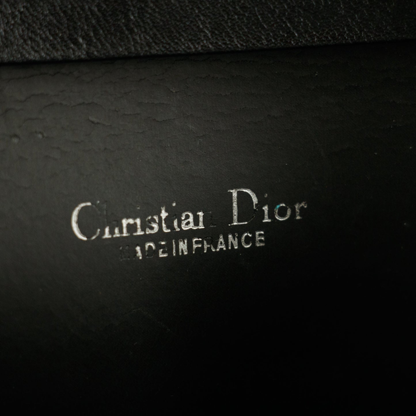 Christian Dior Black Honeycomb PVC Crossbody Bag #8508