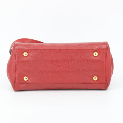 Louis Vuitton Red Montaigne Monogram Empreinte Crossbody Bag #913
