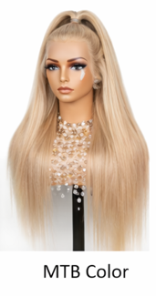 Red Glueless Straight 24' HD Lace Frontal Human Hair Wigs Body Wave