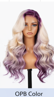 Red Glueless Straight 24' HD Lace Frontal Human Hair Wigs Body Wave