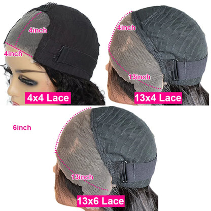 Glueless Wigs Human Hair 30 34Inch Straight 13x4/13x6 HD Lace Frontal Wigs Brazilian Preplucked Lace Front Human Hair Wig HMBP