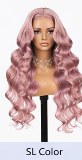 Red Glueless Straight 24' HD Lace Frontal Human Hair Wigs Body Wave