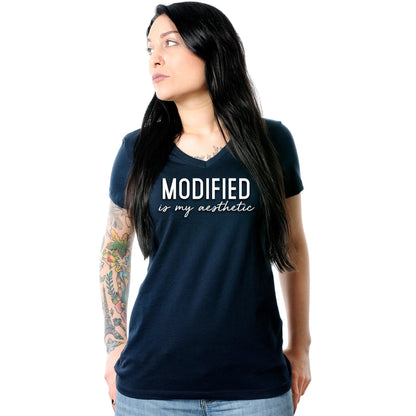 Modified is my Aesthetic V-Neck Tee Shirt